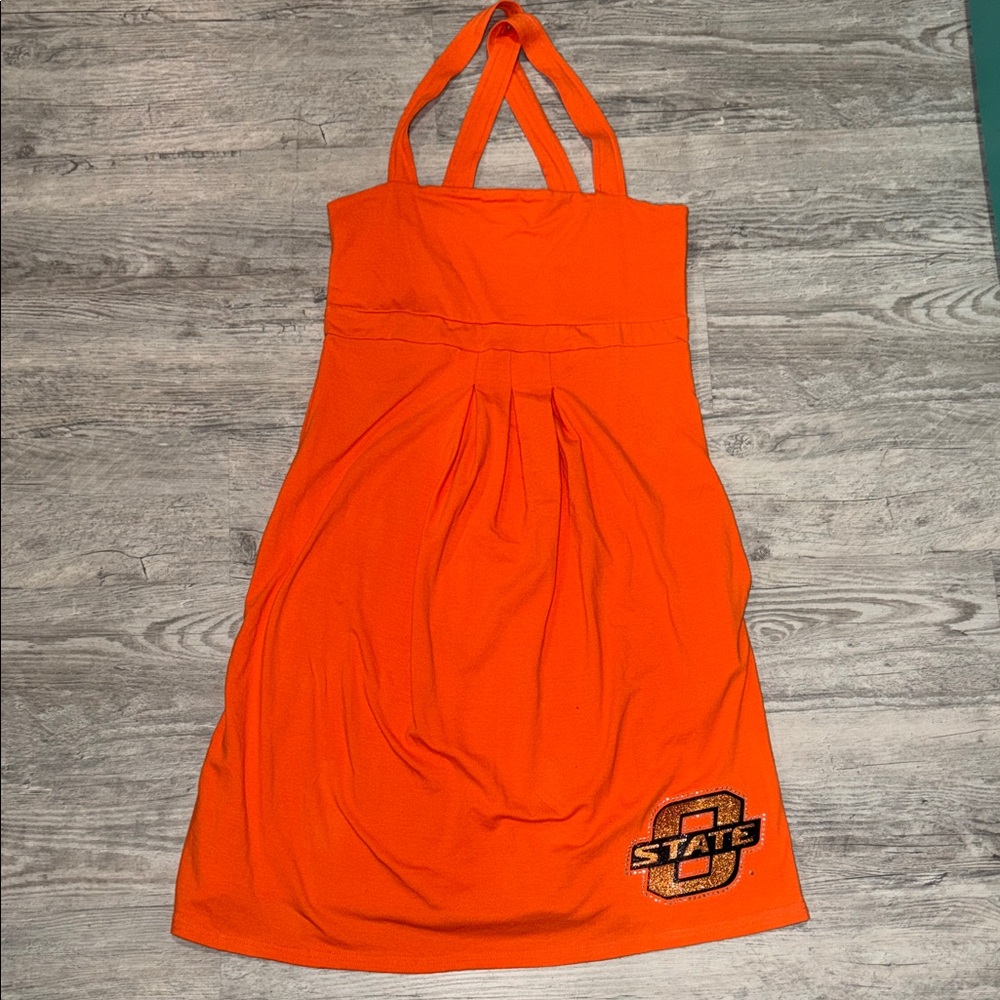 Oklahoma State Orange Strappy Dress